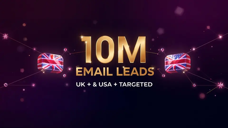 10 Million Premium Verified Email Leads