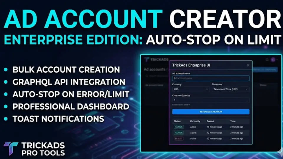 FB Bulk Ad Account Creator Pro
